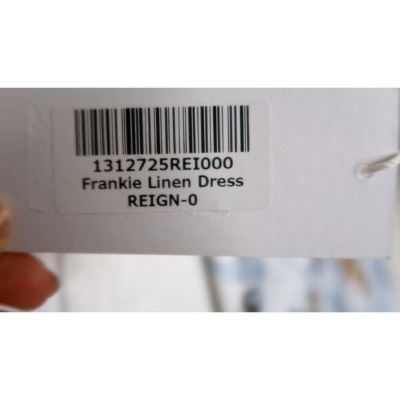 REFORMATION 'Frankie' Linen Maxi Dress in Reign Print US 0 NWT - Picture 10 of 10